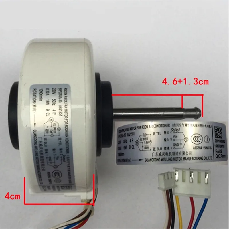 

1pcs RPG18A-15 for Panasonic Air Conditioner Indoor Fan Motor T26N4P A921544 Air Conditioning Parts