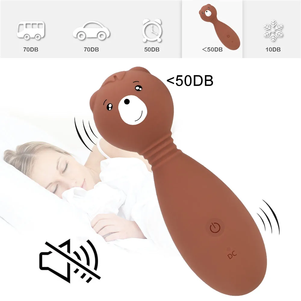 12 Speeds 360 Degree Rotation Vibrating Dildo Clitoris Stimulator G Spot Vibrator Sex Toys for Women Cute Bear | Красота и здоровье