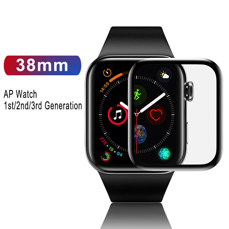 38mm for iWatch 123 Baseus 0,2 мм Защитная пленка для экрана с полным покрытием для Apple Watch 1 2 3 38 мм 42 мм для Apple Watch 4 5 40 мм 44 мм - Цвет: 38mm for iWatch 123