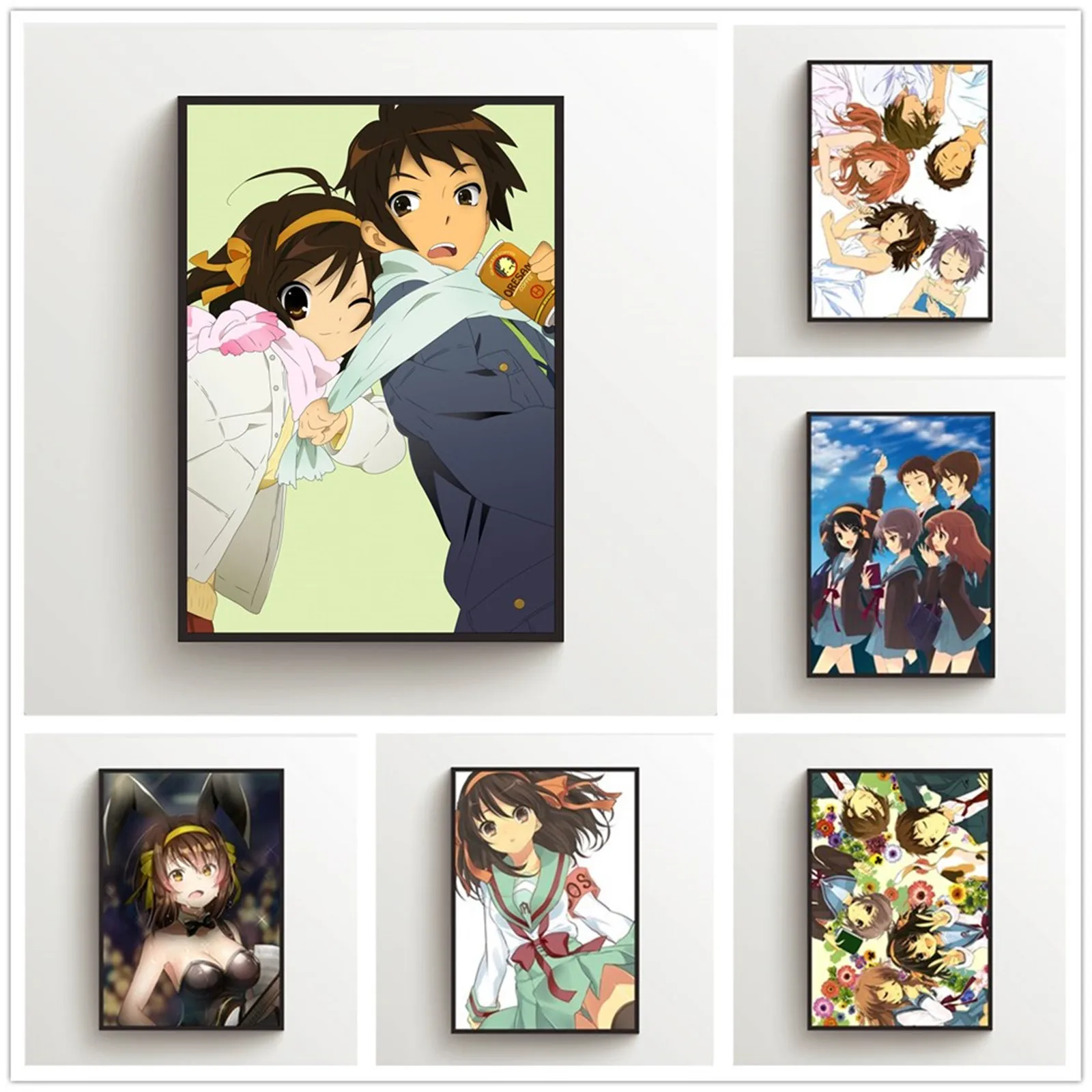 Полипропиленовый постер с изображением меланхолии Харухи сузумии для украшения