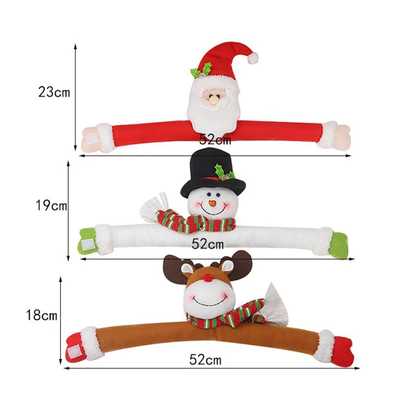 

Christmas Curtain Buckle New Santa Claus Snowmen Elk Happy Home Room Decoration