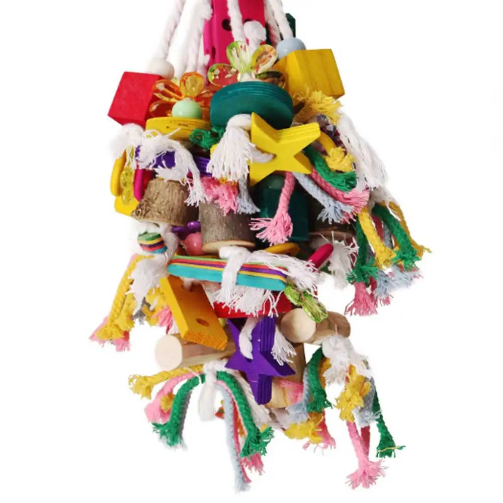 Игрушки для птиц игрушка жевания клетка попугаев игрушки укуса деревянный блок