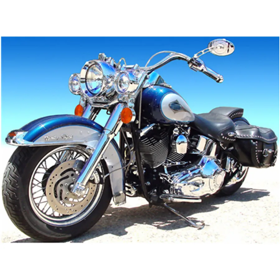 

Набор для алмазной вышивки 5D «сделай сам», мозаика из круглых страз для вышивки крестиком, мотоцикла, автомобиля, картина из страз, подарок, ...