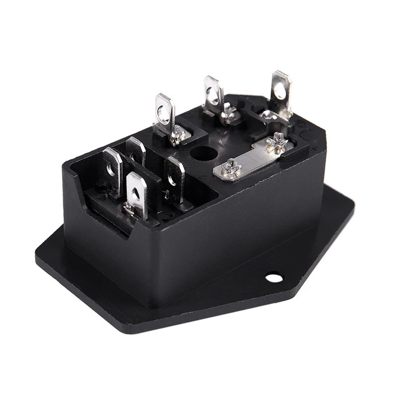 2 шт. IEC320 C14 вход Зеленая лампа переключатель питания розетка AC 250V|Вилки с