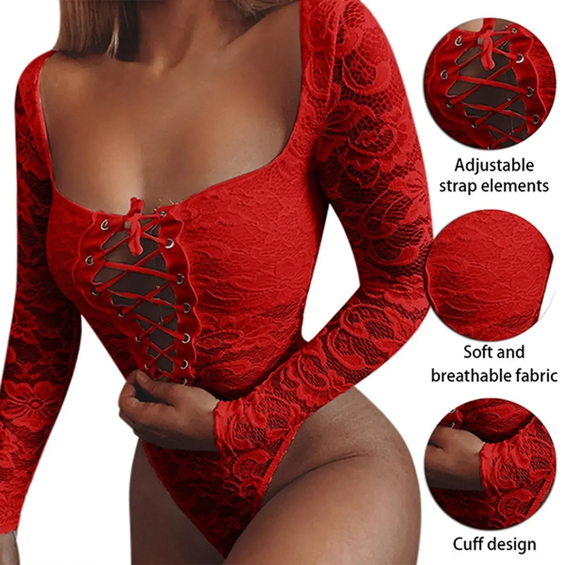 

Sexy Lace V-neck Mesh Bodycon Bodysuit Women White Spandex Sleeveless Jumpsuits Ladies See Through Rompers Club Wear