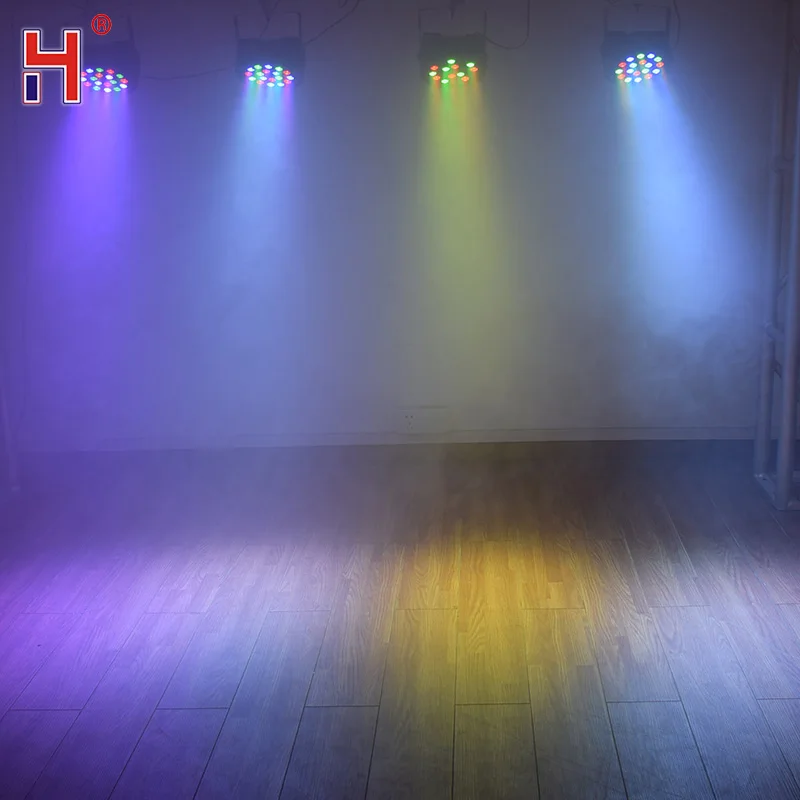 Dmx светодиодный плоский прожектор для 18X3W RGB сценический снизу вверх Лира стирка