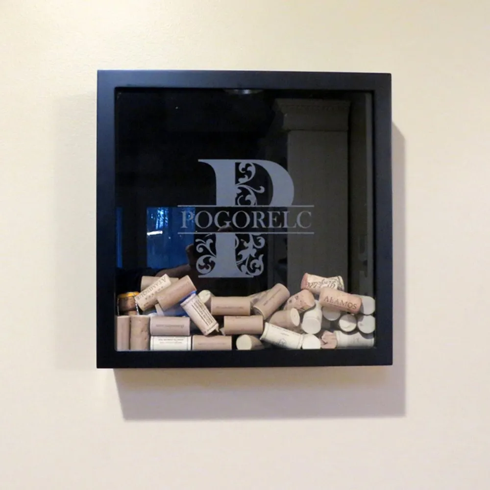 

Индивидуальный Современный Свадебный держатель винной пробки, альтернативный держатель пробки, подарок на помолвку, теневая коробка, свад...