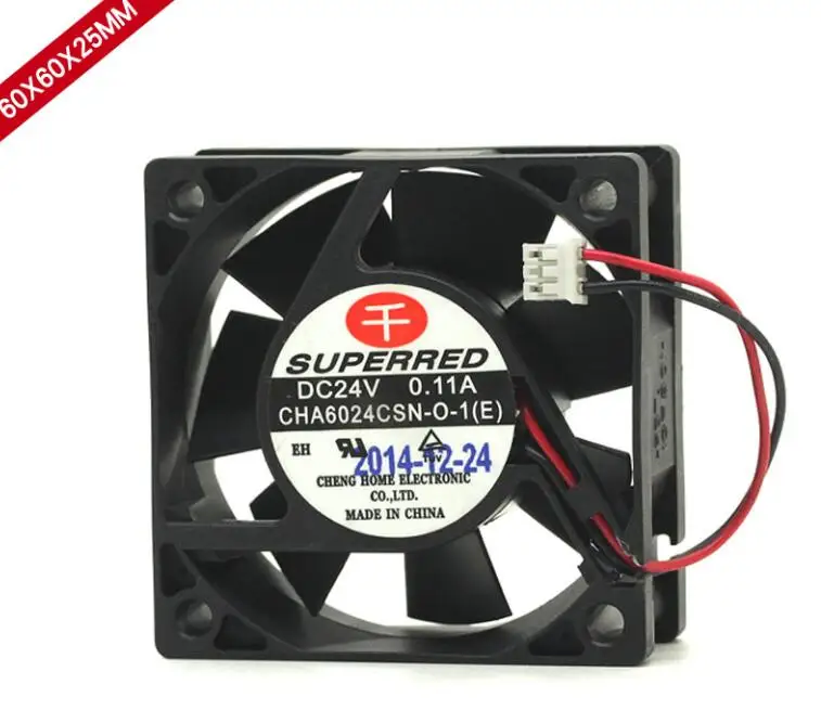 CHA6024CSN O 1(E) 6 см 24 В 0 11 A 6025 двухпроводной инверторный вентилятор для отвода