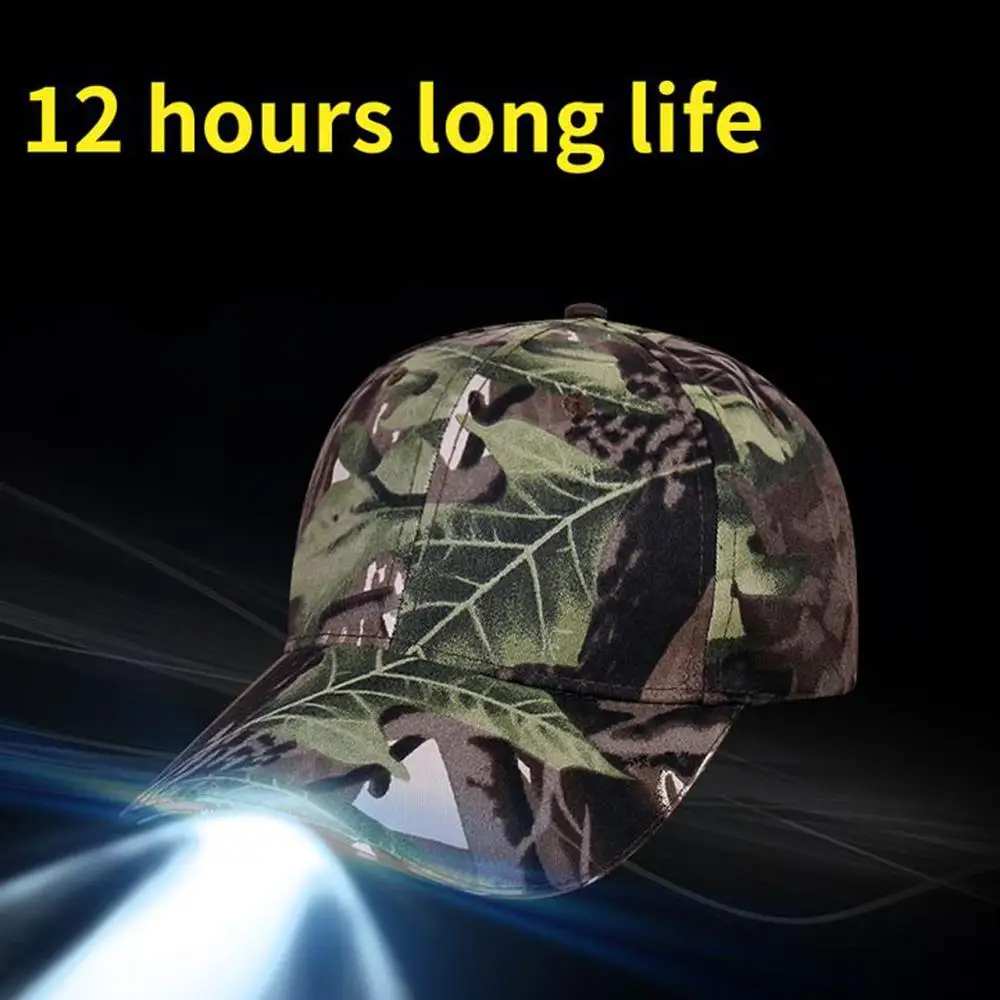 5LED Headlamp Adjustable Cap Lighted Hat with LED Head Light Flashlight for Outdoor Evening Sport Fishing Camping Hiking Running | Лампы и