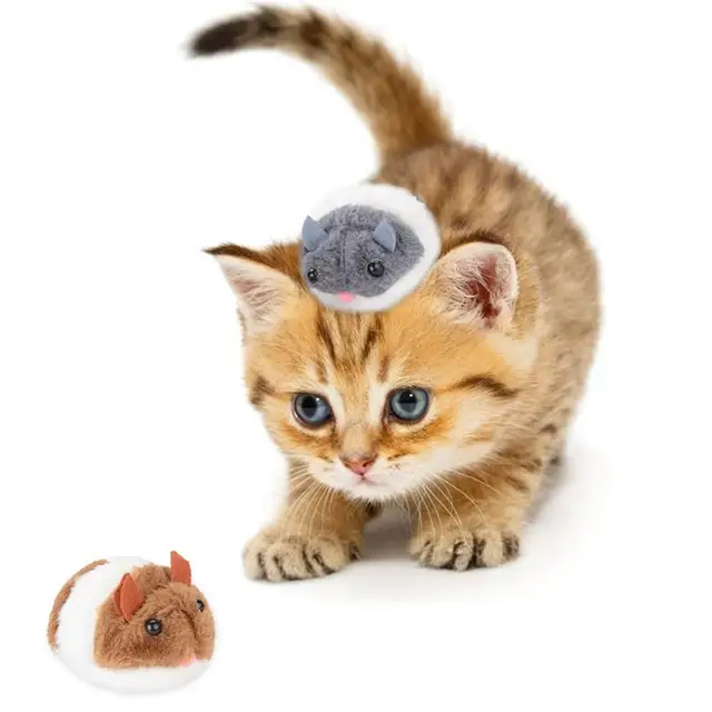 Cat Chew Toy Interactive Bite Resistant Cleaning Kitten Teeth Toys Creative Simulation Plush Mice Shaped Pet Cat Toy Supplies