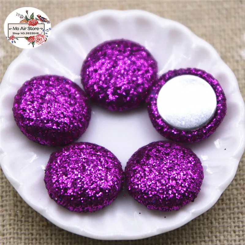 50 шт 12 мм смешанные цвета с плоской задней поверхностью блестящая покрытая