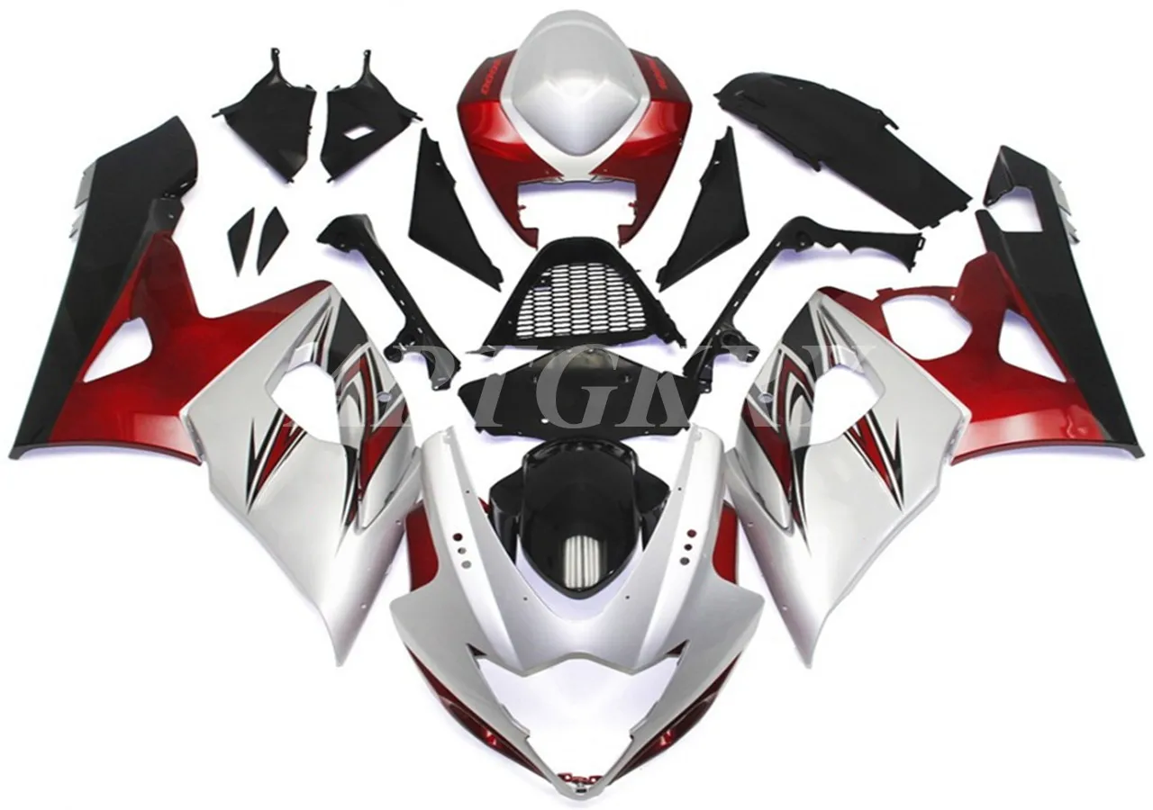

Новый комплект обтекателей из АБС-пластика для мотоцикла, подходит для Suzuki GSXR1000 2005 2006 GSXR1000, белый, красный