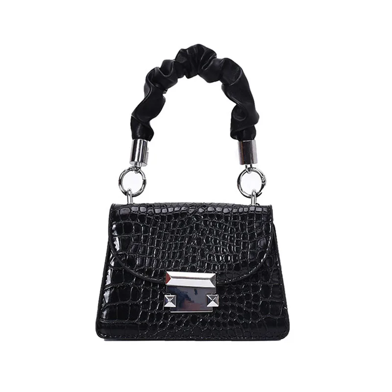 

Fashion Chain Mini PU Leather Hand Bags For Women 2021 Summer New Solid Color Wild Crossbody Shoulder Bags Female Small Handbag