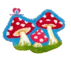 Diy защелка крючок ковер наборы гриб для детей холст печать ковер вышивка распродажа diy ковер Foamiran для ремесла домашний декор ковер diy