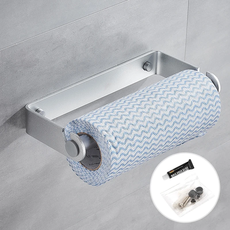 

Кухонная рулонная бумажная стойка держатель для полотенец Туалет настенная вешалка для хранения Органайзер для ванной комнаты