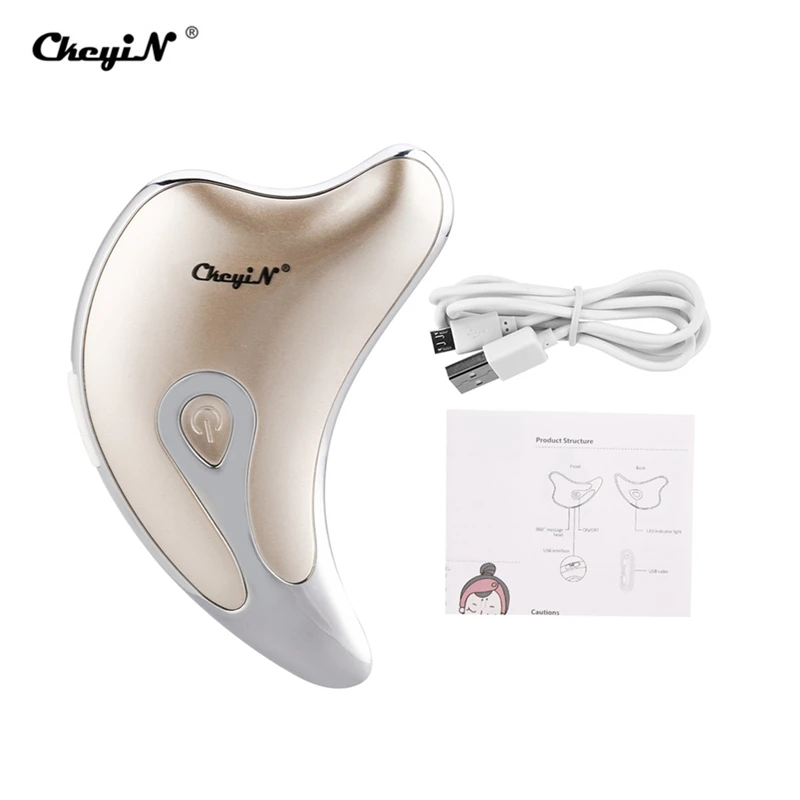 

Face Neck Guasha Massager Face Wrinkle Removal Device Body Slimming Massager Electirc Facial Skin Beauty Care Scraping Tool