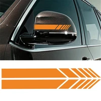 2pcs Car Auto SUV Body Graphic Stickers Car Sticker Left  Right Side Mirror Decal Stripe Custom Image Label DIY Car Styling