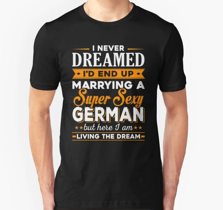 Мужская футболка i never dreamed id в конце концов женился на вечернем сексуальном