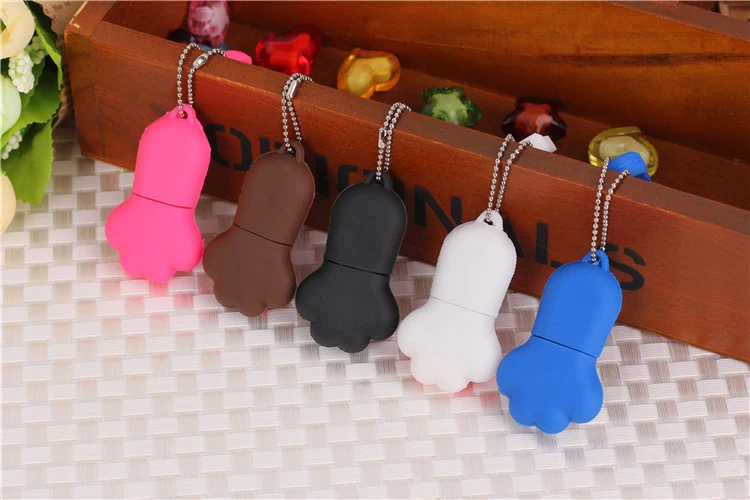 Милый USB флеш-накопитель с когтями из мультфильмов, 4 ГБ, 8 ГБ, USB 2,0, 16 ГБ, флеш-накопитель, 32 ГБ, USB флеш-накопитель, 64 ГБ, 128 ГБ, с брелоком