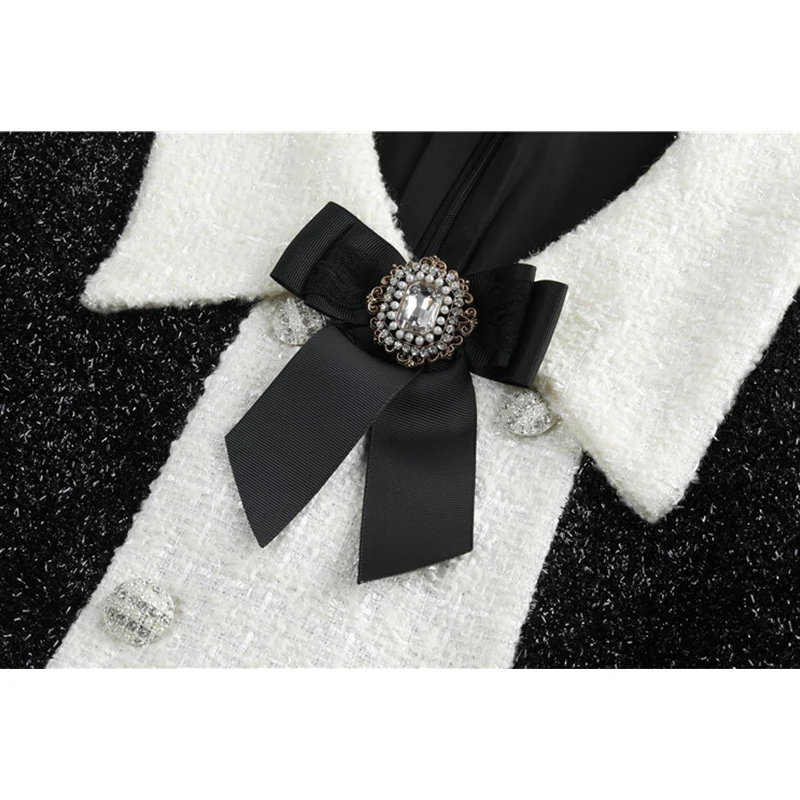 Женская обувь в винтажном стиле С отложным воротником с бантом Воротник Короткое