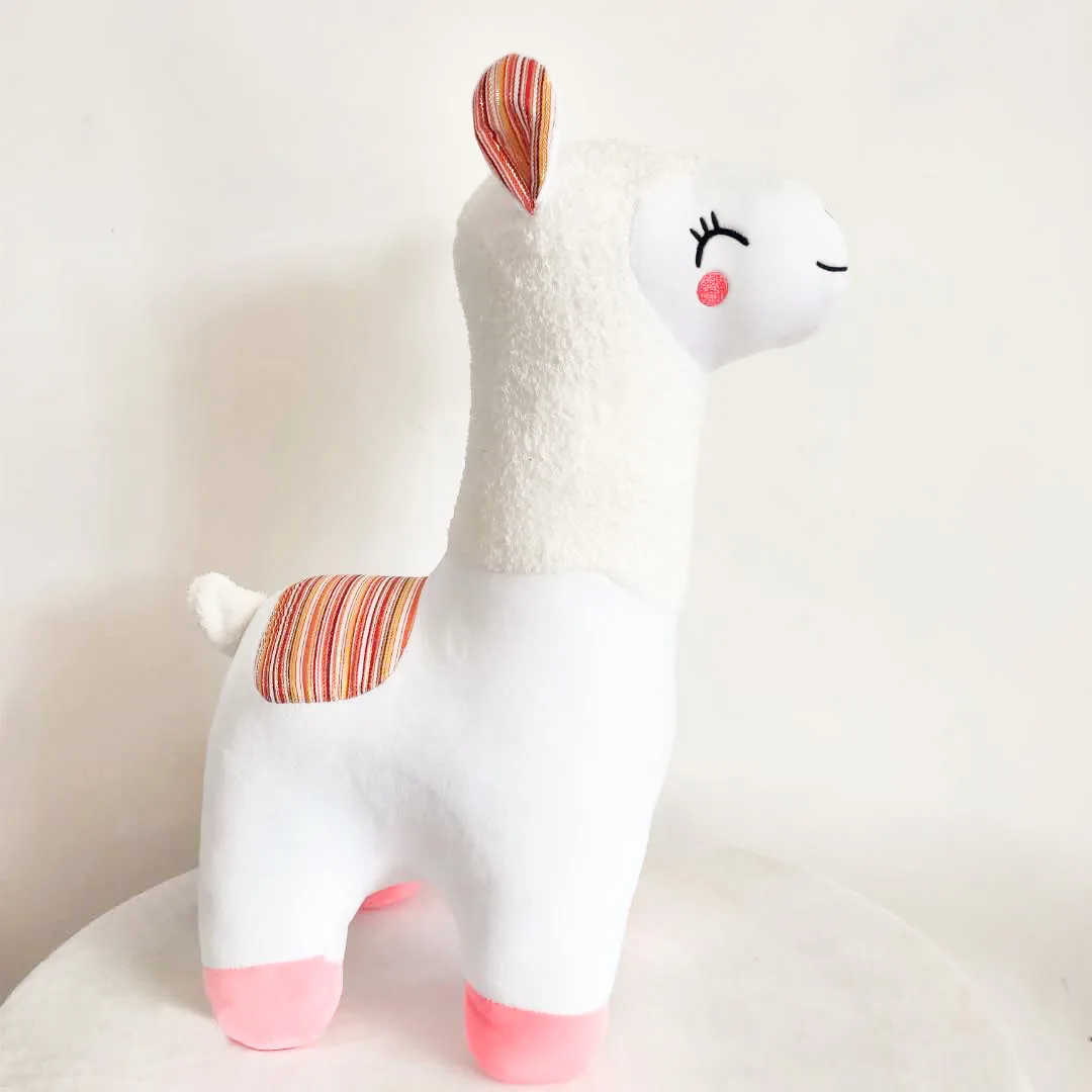 

New Net Red Grass Mud Horse Plush Toy Cute Smile Alpaca Doll Festival and Children Gift Pillow Have Two Colors Are Available