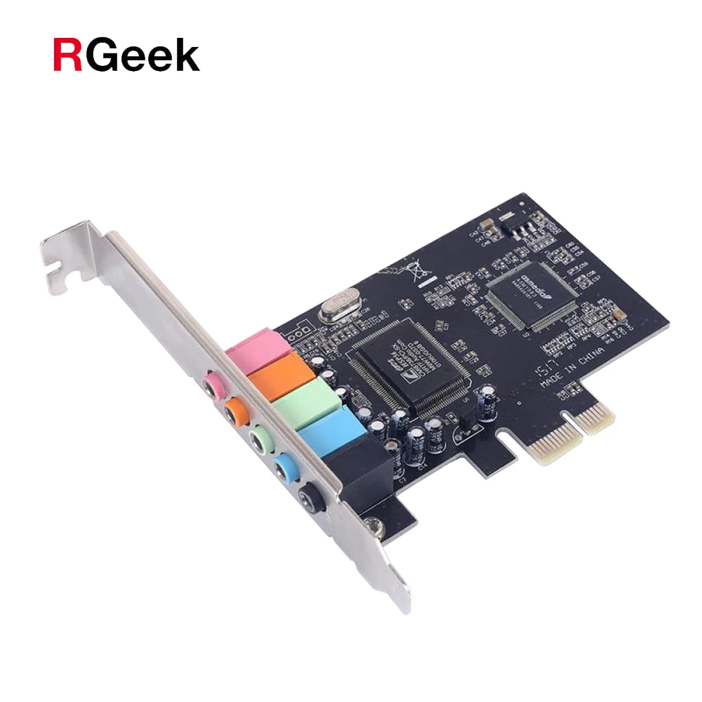

PCIE Sound Card Channel CMI8738 Chipset Audio Interface PCI-E 5.1 Stereo Digital Card Desktop Soundcard Connectors For Computer
