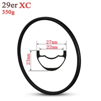 29er mtb carbon rim for xc cross country mountain bike wheels hookless style 27mm width tubeless ready super light 350g only