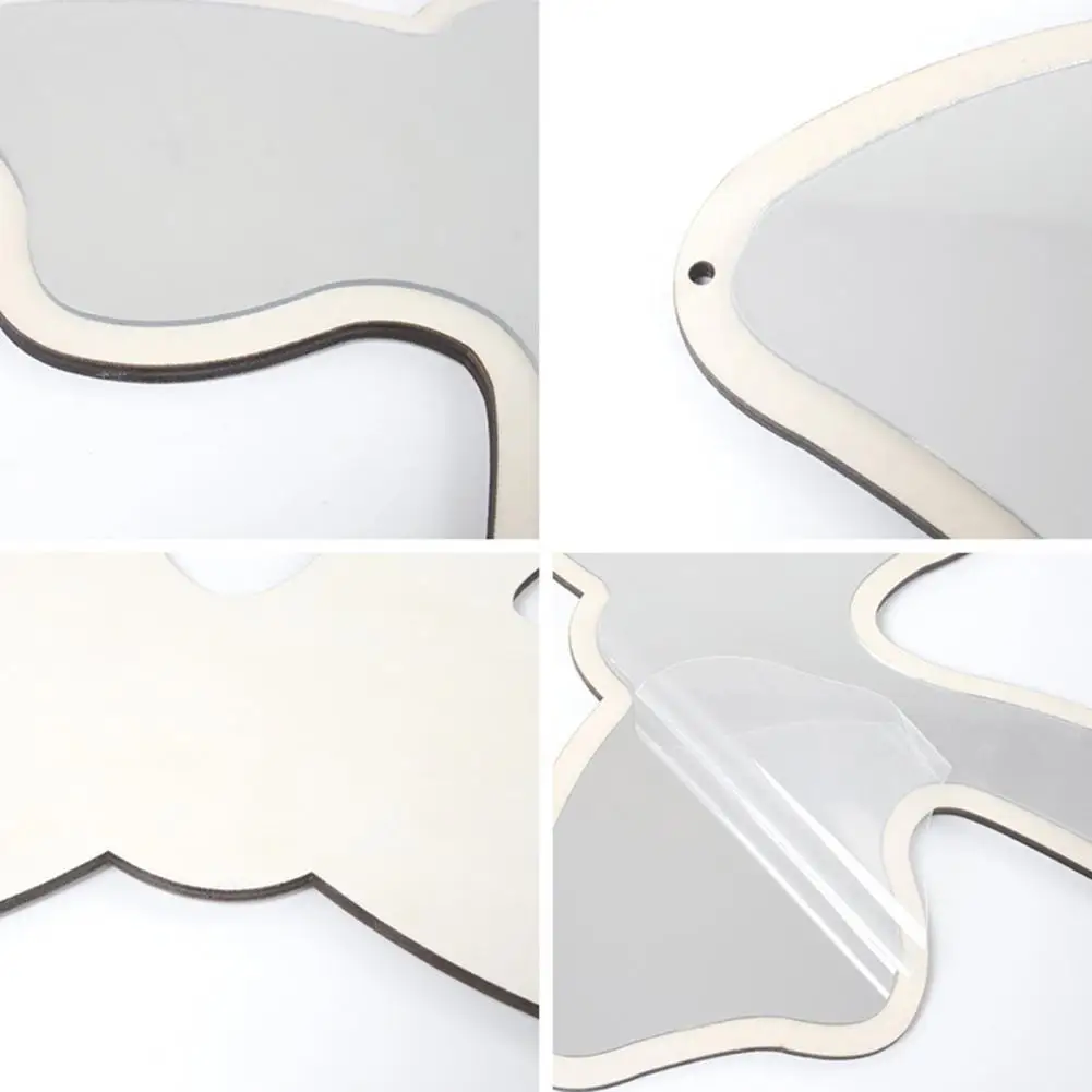 

HOT SALES 2021 !!! Acrylic Wall Mirror Ornament Moon Butterfly Crown Shape Self Adhesive Room Decor