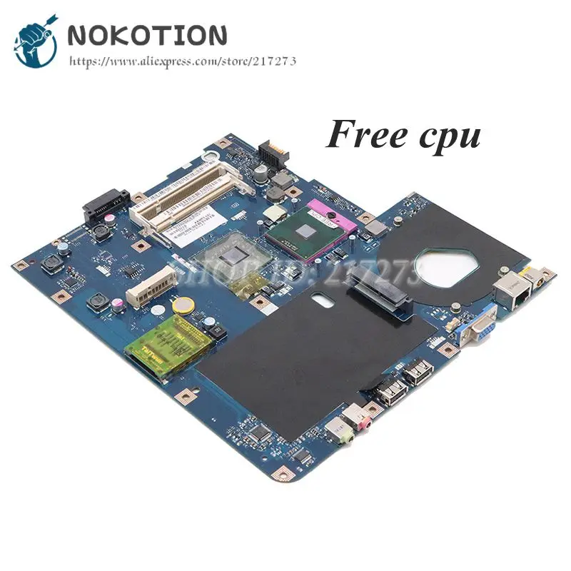 NOKOTION MBN5402001 MB. N5402.001 материнская плата для ПК acer eMachines E525 E725 5732Z основная плата KAWF0 LA-4851P DDR2 Бесплатный процессор