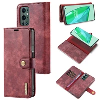 retro luxury leather wallet case for oneplus 9 pro flip case one plus 9 pro magnetic card book fundas oneplus 9 pro stand cover