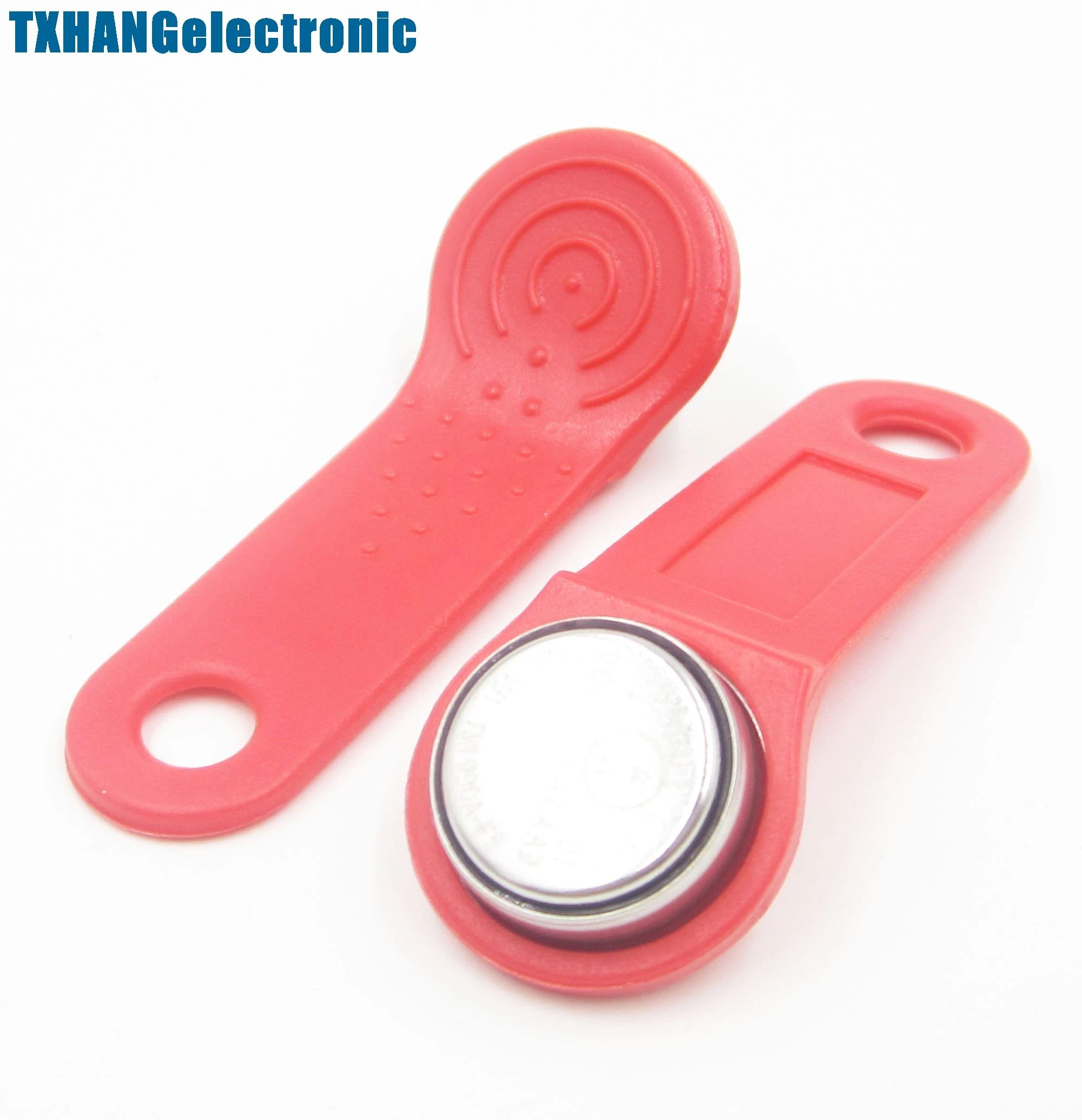 5 шт. ярлык для iButton-карт DS1990A-F5 TM с настенным держателем красная Электроника