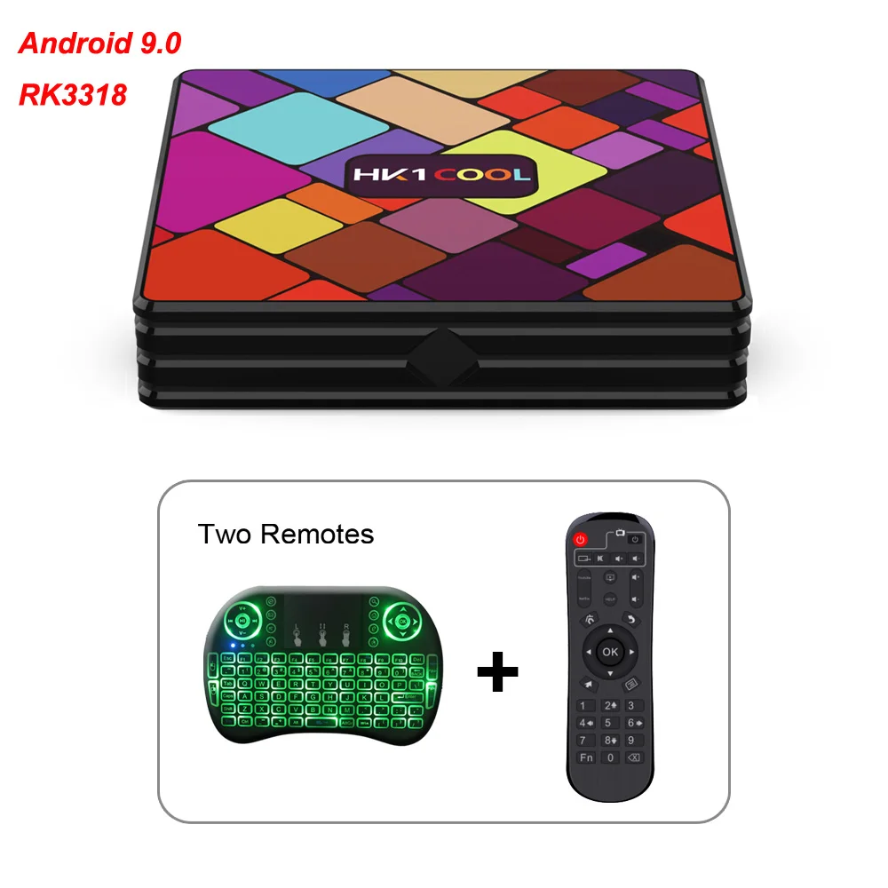 Четырехъядерный процессор RK3318 64 бит Android 9,0 ТВ приставка Поддержка 2,4G/5G wifi 4K телеприставка