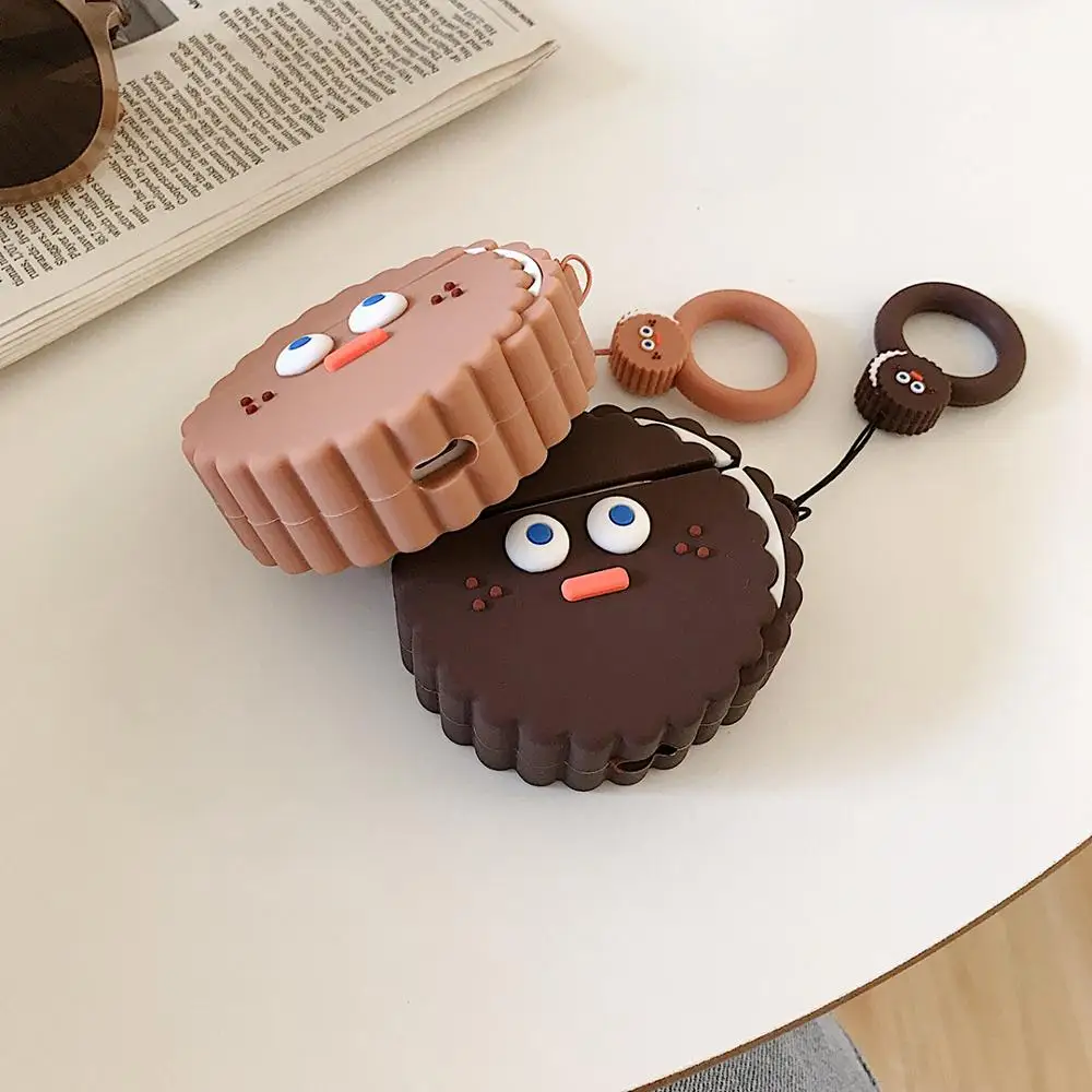 GOOYIYO-милый чехол для Airpods 1 2 зарядная коробка наушников мягкий силиконовый