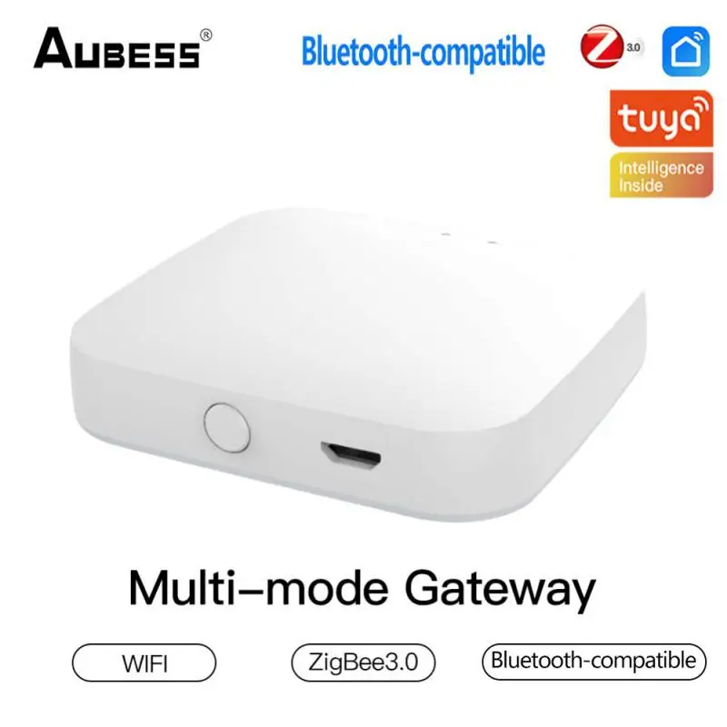 

Aubess Multi-mode Gateway Tuya ZigBee Smart Hub Gateway Bridge Smart Life APP Remote Control Works With Alexa Google Home