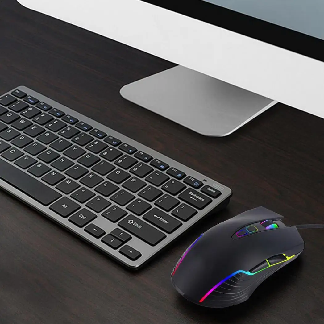 USB Проводная игровая макро-мышь определение фотоэлектрический кабель RGB мышь 1 45