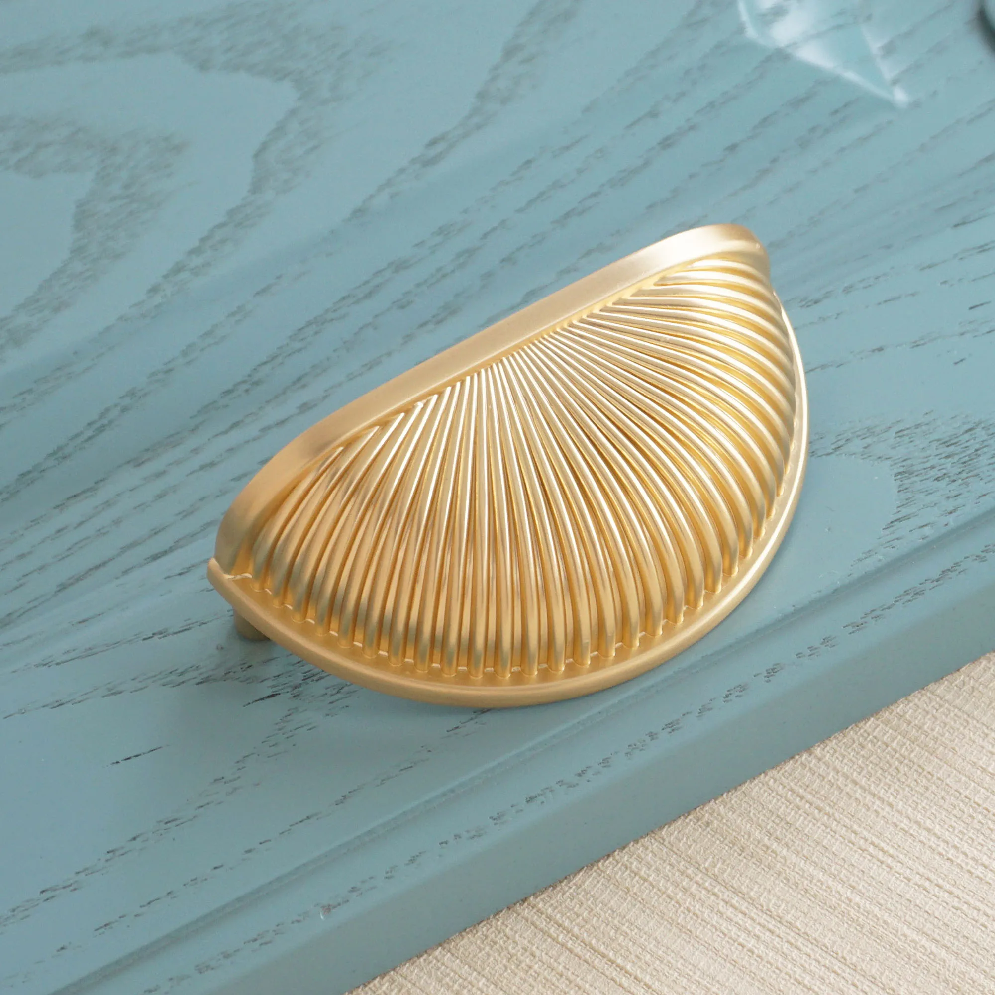 3 &quotлатунный квадратный ящик ручка для двери в виде раковины ручки шкафа из