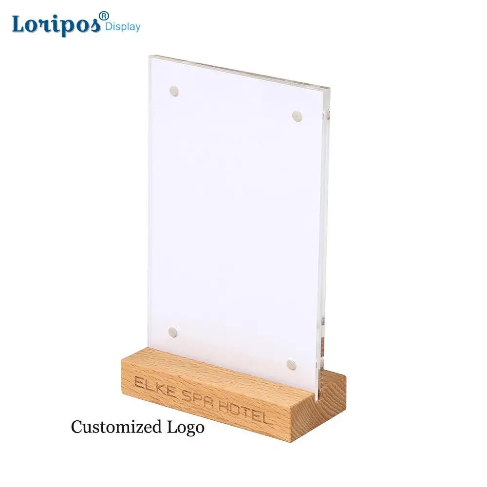 А4 акриловая стойка для вывесок Т-образный держатель меню информация бумага