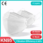 Корейская 4-слойная маска для рыбы KN95 для взрослых, белая Mascarilla FPP2 Homologada FFP2 Mascarillas, защитная маска FFP2mask CE маска FFPP2