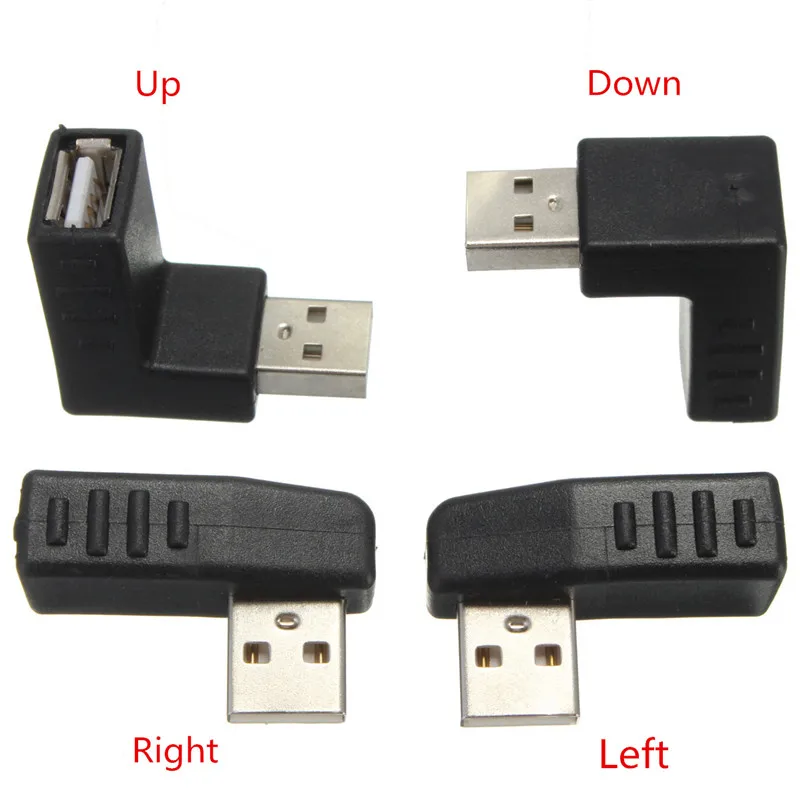 

Переходник USB 2,0 A адаптер «Папа-мама» (штекер-гнездо), вверх/вниз, влево/вправо, под углом 90 градусов, для портативных ПК
