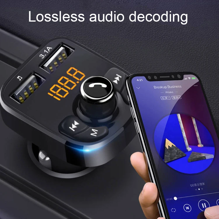 Автомобильный комплект для режима свободные руки kebidu Bluetooth 5 0 FM передатчик