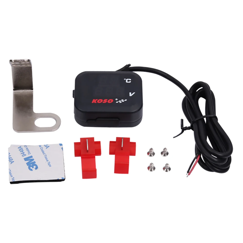 Индикатор напряжения для мотоцикла вольтметр с USB зарядкой KOSO YAMAHA HONDA KAWASAKI DUCATI