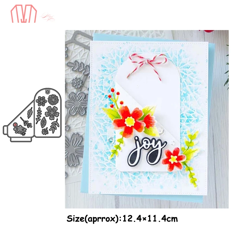 Mai цветок складная этикетка металлические трафареты для штампов сделай сам