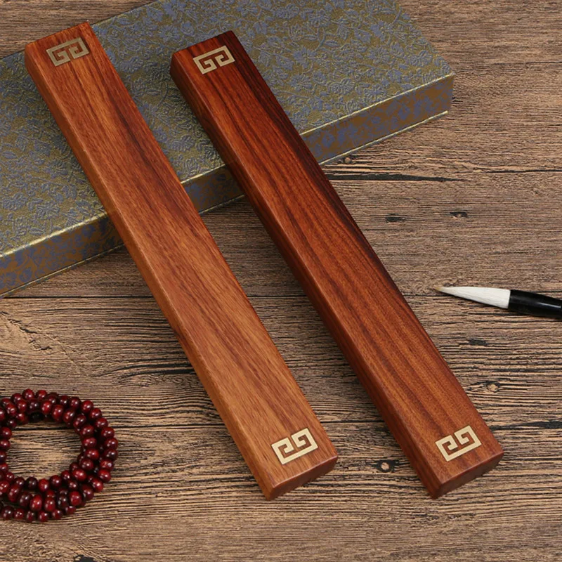 Пресс Папье китайское розовое дерево каллиграфия Рисование пресс папье 2 шт./лот