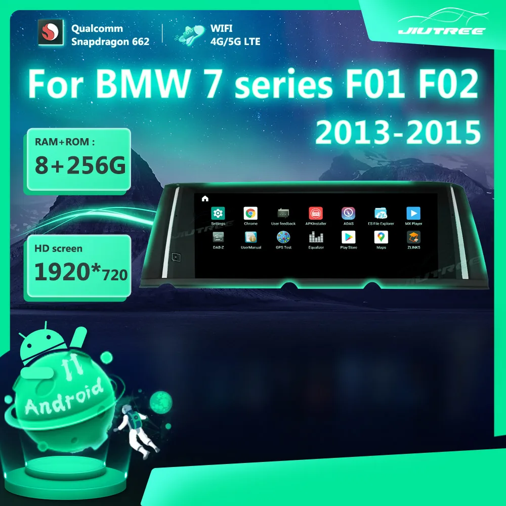 

Автомобильный радиоприемник 12,3 дюйма 256G Android 11,0 для BMW 7 серии F01 F02 2013-2015 система GPS-навигация мультимедийный плеер стерео приемник