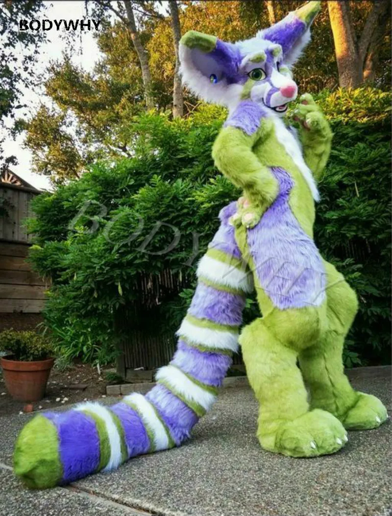 Гольфы с изображением животных Мех собака хаски рисунком лисы собаки Фурсьют