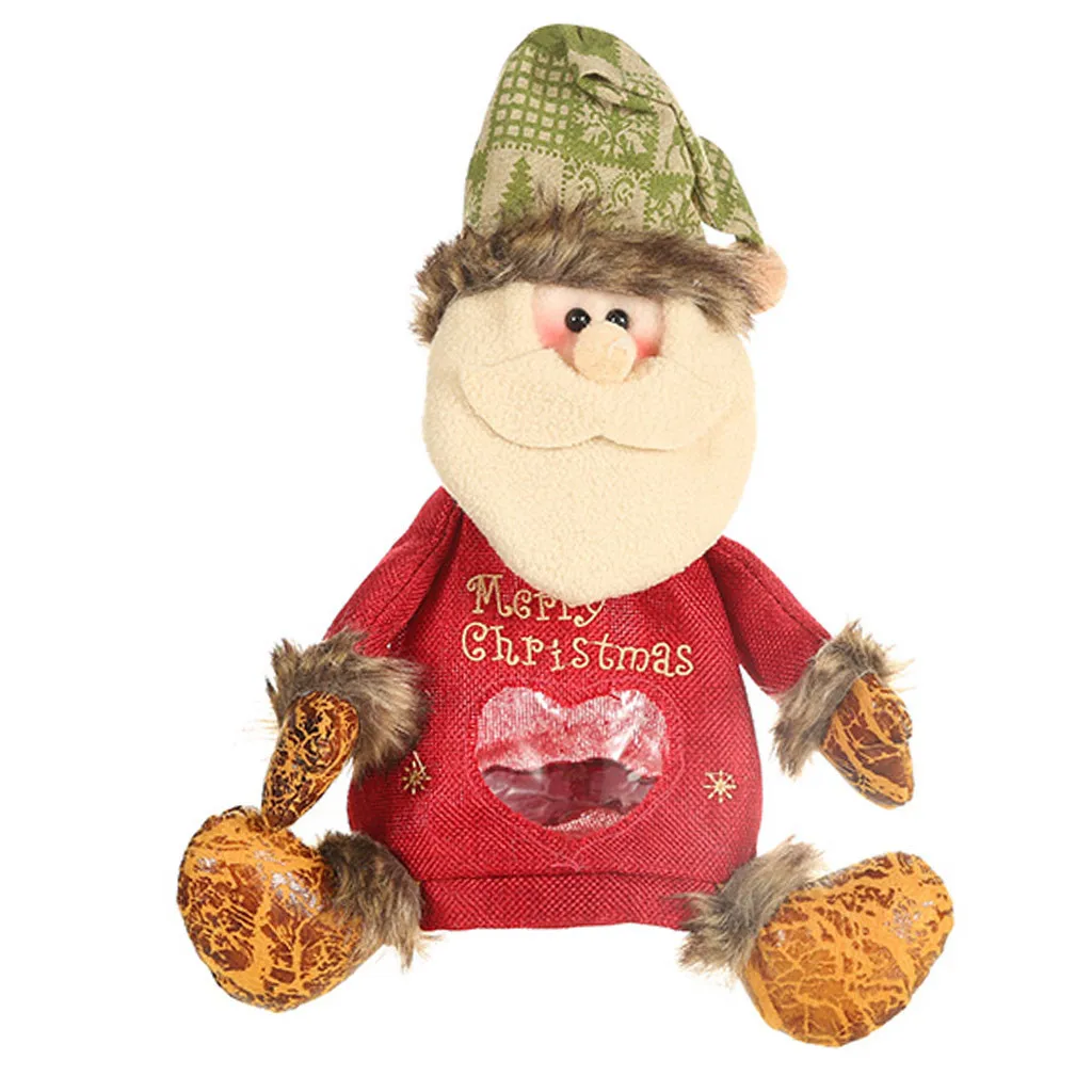 A Рождественские украшения, рождественский подарок, Санта-Клаус, снеговик, дерево, игрушка, кукла, подвесные украшения для дома, enfeite# LR3 - Цвет: A