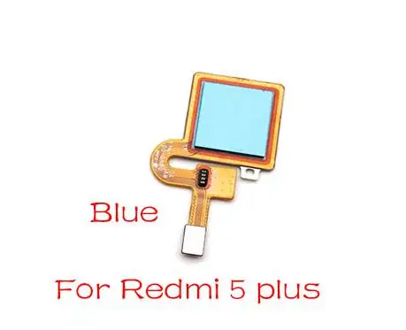 Redmi5 plus Blue Для Xiaomi Redmi Note 6 7 Pro/Redmi 5 Plus сканер отпечатков пальцев сенсорная ID домашняя кнопка возврата шлейф лента - Цвет: Redmi5 plus Blue