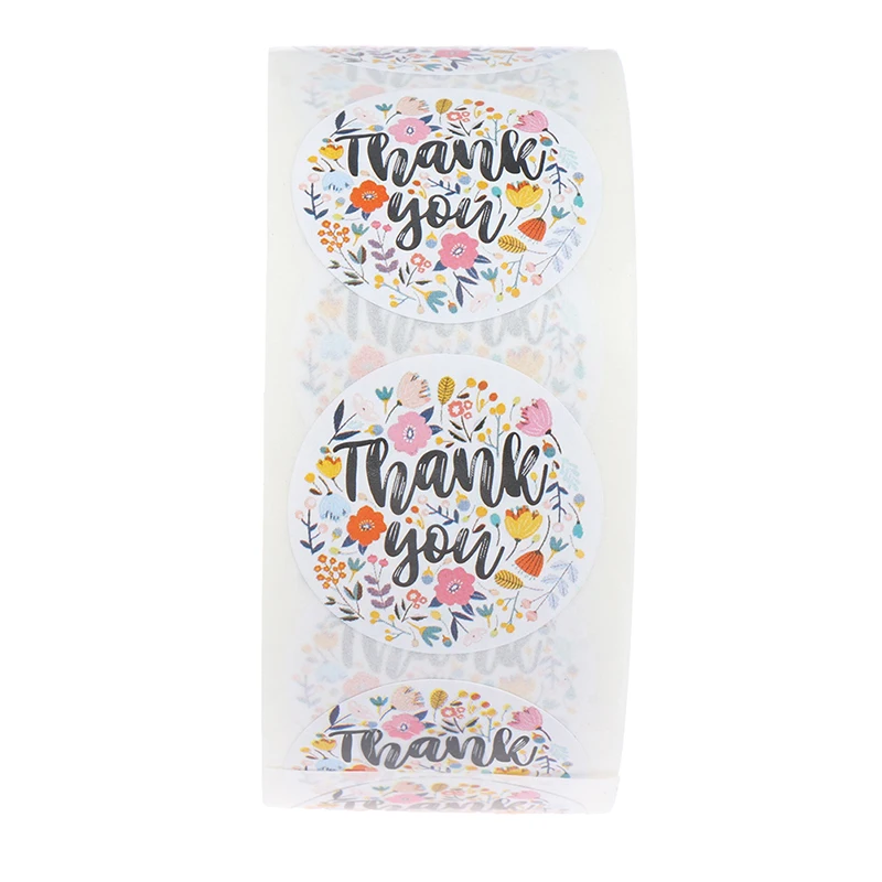 500 шт./рулон Цветочные наклейки для скрапбукинга|Подарочные сумки и упаковка| |