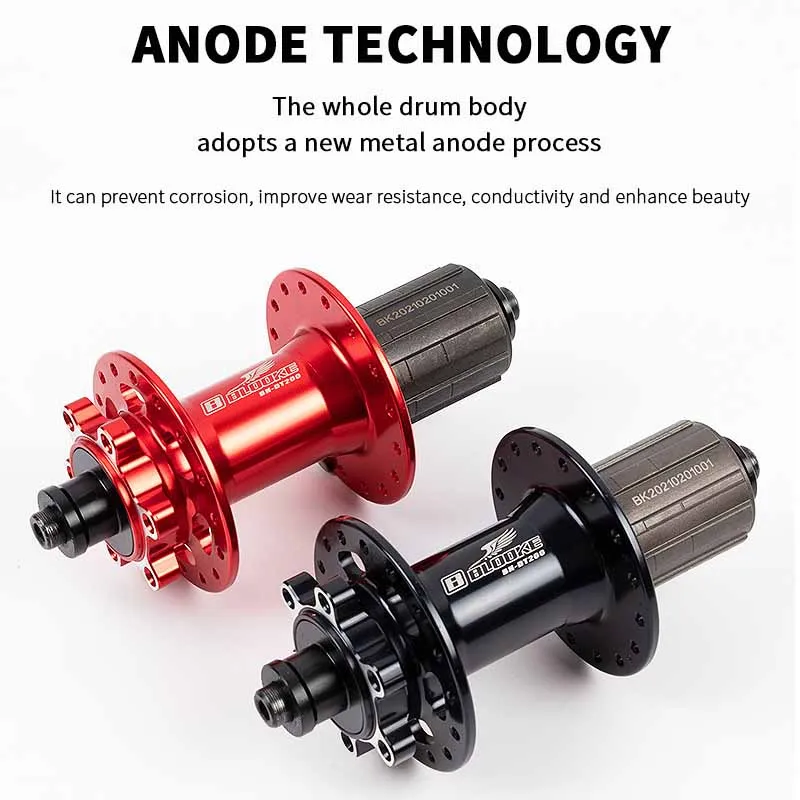 

Bicycle Hubs Disc Brake MTB Mountain Bike Aluminium Alloy Hub Bearing Bike Hub 32 Hole Anode Red Black 8/9/10/11 Speed