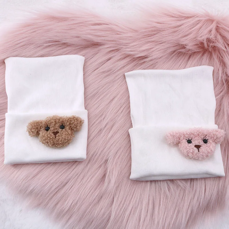 Милая детская шапка Мишка Тедди для новорожденных девочек мальчиков Мягкая